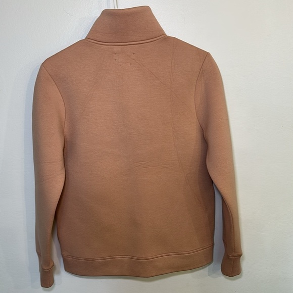 Zadig & Voltaire Cosy Neo Zip Up Jacket Blush Pink Metallic Stripe Size Small - Picture 3 of 8